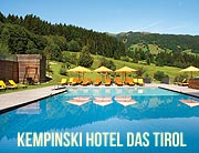 Sommer 2019 im Kempinski Hotel Das Tirol: Luxus-Urlaub für Aktive und Ruhesuchende in den Kitzbüheler Alpen. Am 10. Mai 2019 beginnt hier die Sommersaison (©Foto. Kempinksi Hotel Das Tirol)